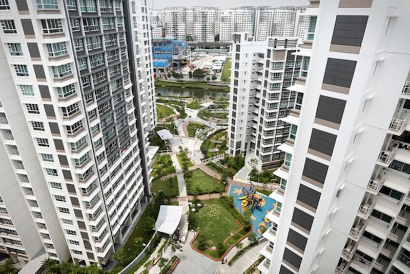 Waterway Ridges is the first public housing project with a large-scale integration of u00e2u20acu02dcwater-sensitiveu00e2u20acu2122 elements. u00e2u20acu201d Picture courtesy of Nuria Ling