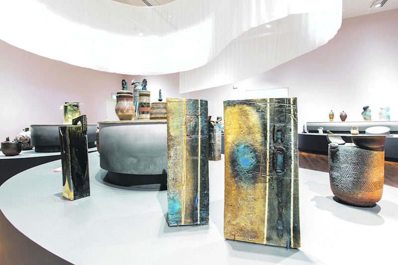 With several decadesu00e2u20acu2122 worth of works on show, of both functional and art objects, an astounding range of shapes, forms, textures, patterns and colours meet the eye at Iskandar Jalilu00e2u20acu2122s exhibition. u00e2u20acu201d Handout via TODAY