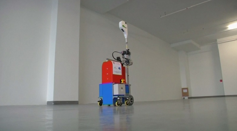 Singaporeu00e2u20acu2122s Nanyang Technological University developed the QuicaBot, a robot designed to inspect buildings for defects. u00e2u20acu201d Reuters pic