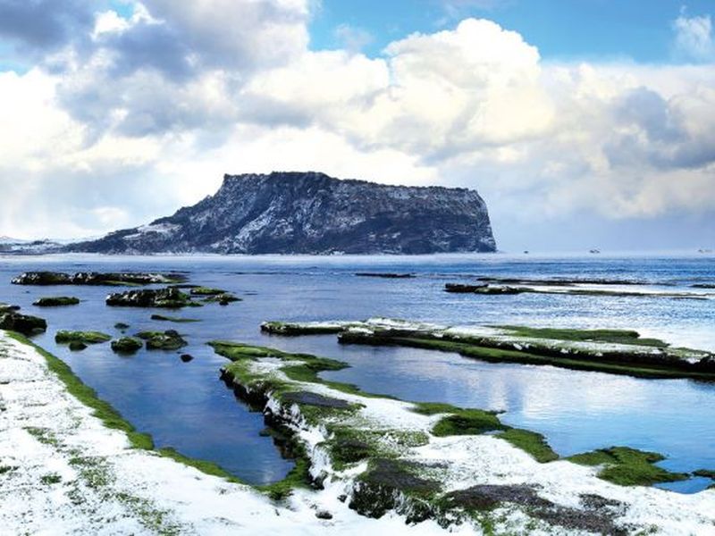Seongsan Ilchulbong Peak on Jeju Island is a Unesco World Heritage Site. u00e2u20acu2022 TODAY pic