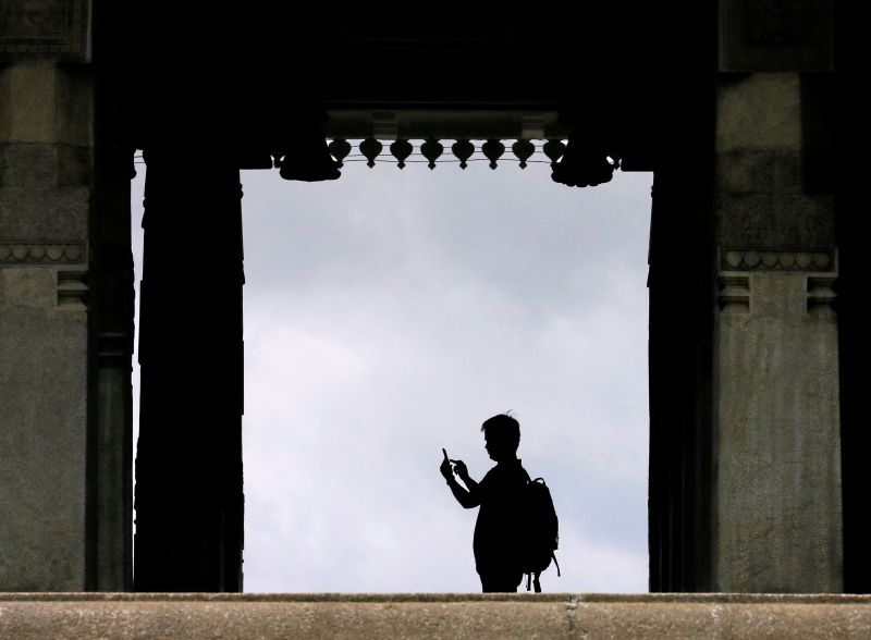 A tourist takes pictures at the Independence Square during a visit in Colombo, Sri Lanka September 14, 2016. u00e2u20acu2022 Reuters pic