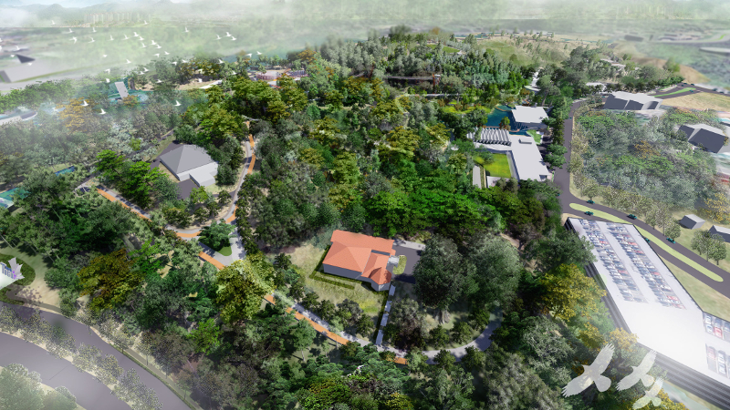 Artistu00e2u20acu2122s impression of a birdu00e2u20acu2122s eye view of Taman Tugu. u00e2u20acu201d Picture courtesy of Khazanah Nasional