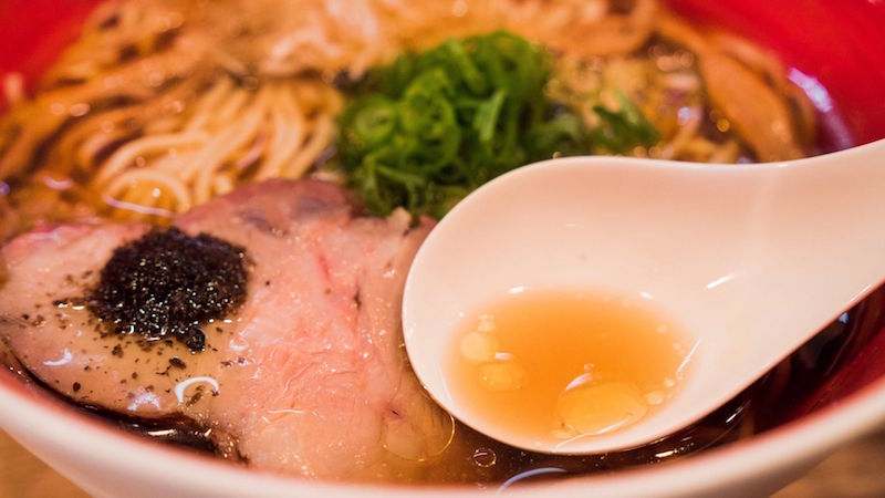 Tsuta’s base for its ramen dishes features three types shoyu mixed with dashi. — Handout via TODAY