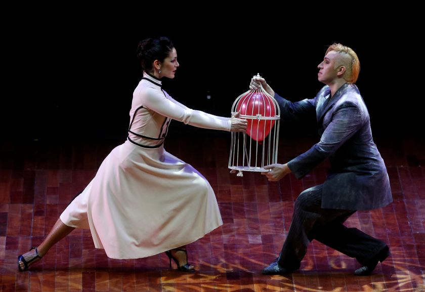 Hugo Mastrolorenzo (right) and Agustina Vignau from Argentina, perform their routine on their way to win the first place at the Stage style Tango World Championship, in Buenos Aires August 31, 2016. u00e2u20acu201d Reuters pic