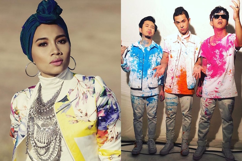 Bunkface and Yuna are in the running for the title of MTV EMA Best South-east Asia Act. u00e2u20acu201d Composite image by TheHive.Asia