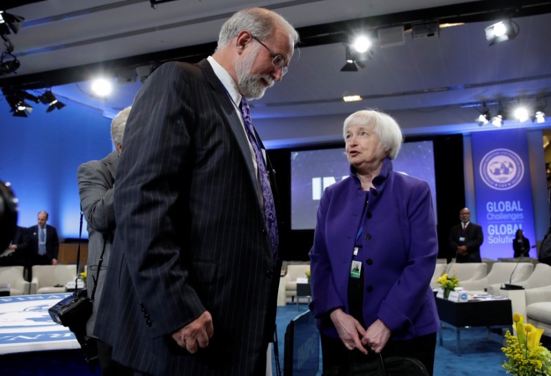Federal Reserve Chair Janet Yellen arrives at the IMFC plenary during the IMF/World Bank annual meetings in Washington October 8, 2016. u00e2u20acu201d Reuters pic