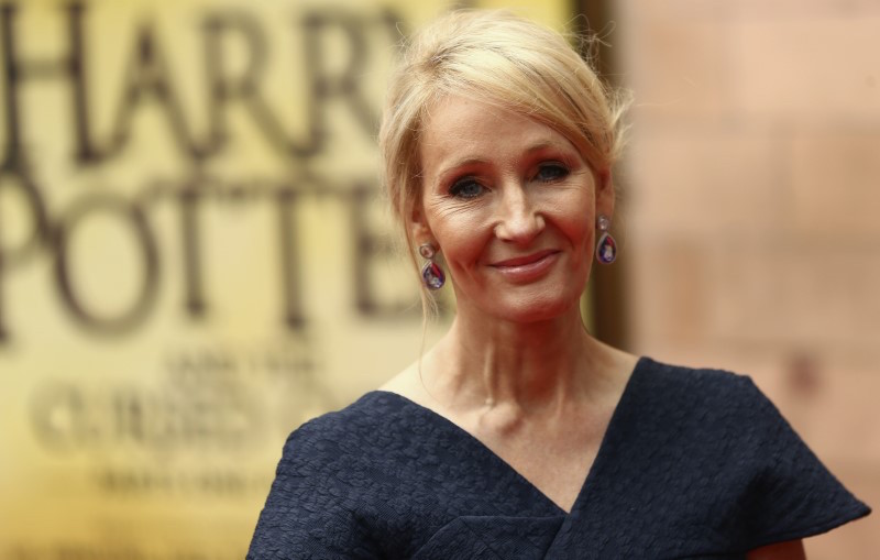 Author JK Rowling poses for photographers at a gala performance of the play u00e2u20acu02dcHarry Potter and the Cursed Child parts One and Two,u00e2u20acu2122 in London July 30, 2016. u00e2u20acu201d Reuters pic