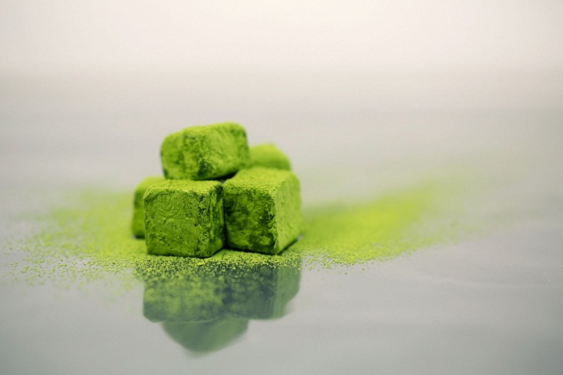 Matcha truffles from Marukyu-koyamaen, from Uji in Kyoto prepared by Lim Jialiang of Demochoco. — Picture by Lim Jialiang/TODAY