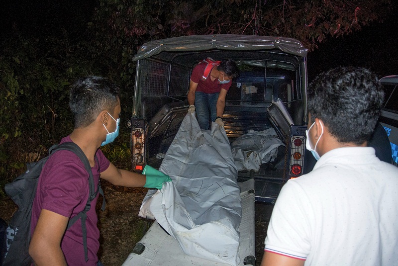 The bodies were sent to the Raja Perempuan Zainab II Hospital (HRPZII) Kota Baru for post-mortem. u00e2u20acu201d Bernama pic