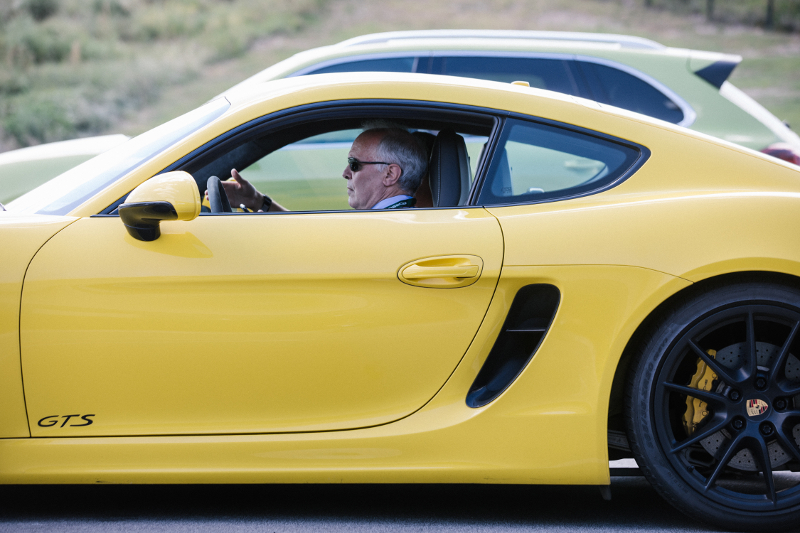 James Schembari, who is jointly leasing a Porsche with his son Sam Schembari, during a test drive on Porscheu00e2u20acu2122s official test track in Atlanta, October 3, 2016. u00e2u20acu201d Picture by Dustin Chambers/The New York Times