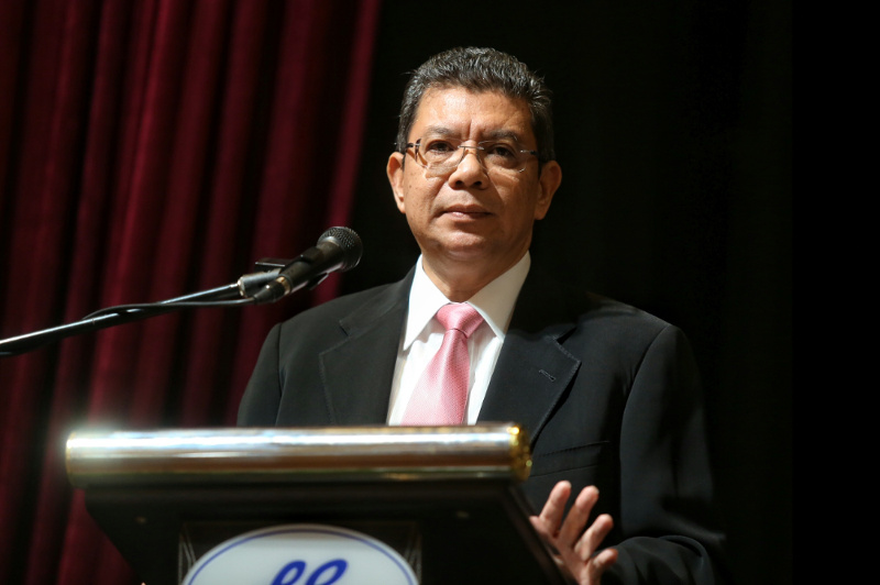 Datuk Saifuddin Abdullah speaking during the launching of the book, u00e2u20acu02dcThe End of Umno? Essays on Malaysiau00e2u20acu2122s Dominant Partyu00e2u20acu2122 in Kuala Lumpur, October 24, 2016. u00e2u20acu201d Picture by Saw Siow Feng