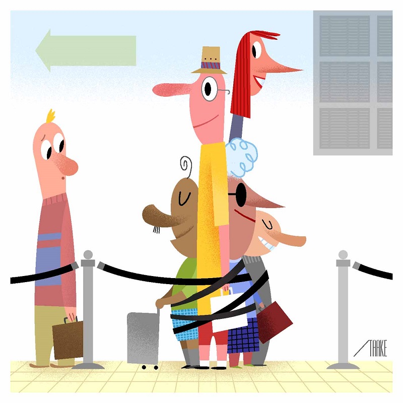 Group vacations may lack flexibility but the benefits go beyond price alone. u00e2u20acu201d Picture by Bob Staake/The New York Times