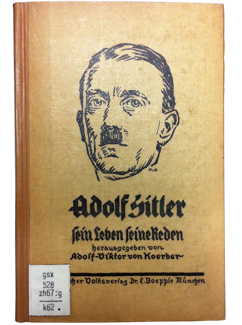 In an undated handout photo, a copy of u00e2u20acu02dcAdolf Hitler: His Life in Speechesu00e2u20acu2122, published in 1923 u00e2u20acu201d two years before u00e2u20acu02dcMein Kampfu00e2u20acu2122. u00e2u20acu201d Picture by Eva Weig via The New York Times