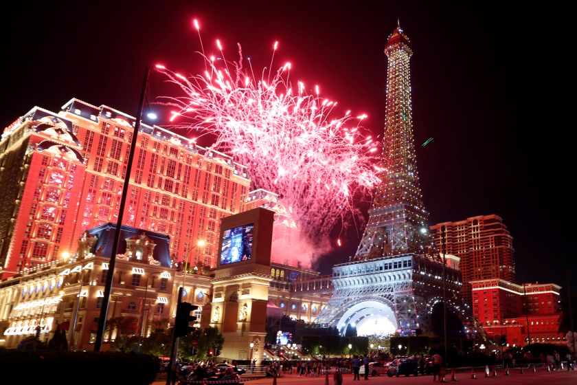 Fireworks explode over Parisian Macao as part of the Las Vegas Sands development during its opening ceremony in Macau, China September 13, 2016. u00e2u20acu2022 Reuters pic