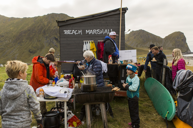 A cookout, including lamb stew, near the beach in Unstad, Norway, October 8, 2016. — Picture by Leslye Davis/The New York Times