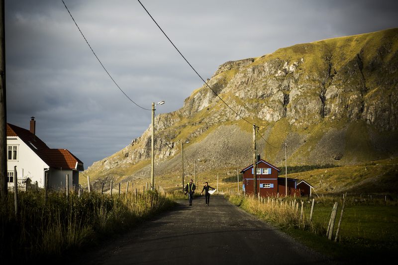Surfers stroll down the centre of a road in Unstad, Norway, on the country’s west cost in the Lofoten Islands, where good surfing waves come ashore year-round, October 7, 2016. — Picture by Leslye Davis/The New York Times
