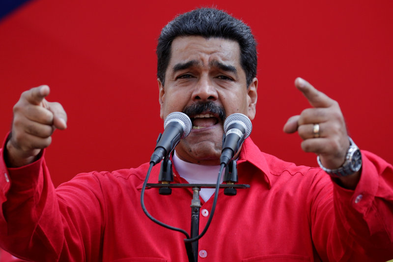 Venezuela's President Nicolas Maduro speaks during a pro-government rally at Miraflores Palace in Caracas, Venezuela October 25, 2016. u00e2u20acu201d Reuters pic