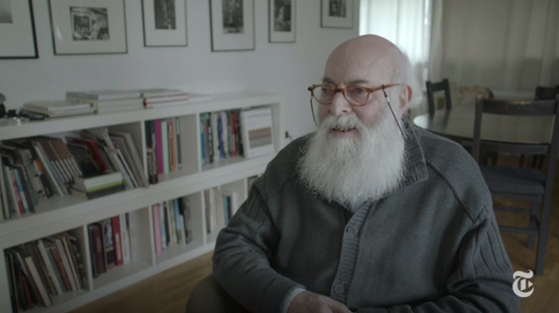 Former forger Adolfo Kaminsky speaks about his experience during World War II at his home in France. u00e2u20acu201d Screenshot from The New York Times video