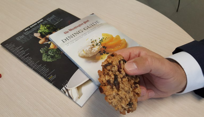 The Washington Post food critic Tom Sietsema sits in his office at the daily newspaper in Washington DC on September 9, 2016. u00e2u20acu201d AFP pic