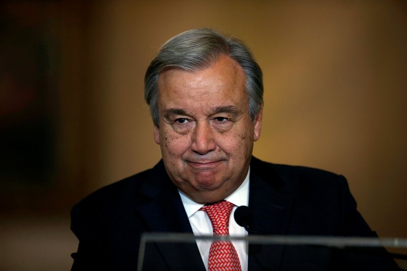 Nominated UN Secretary General Antonio Guterres attends a news conference at Necessidades Palace in Lisbon October 6, 2016. u00e2u20acu201d AFP pic 