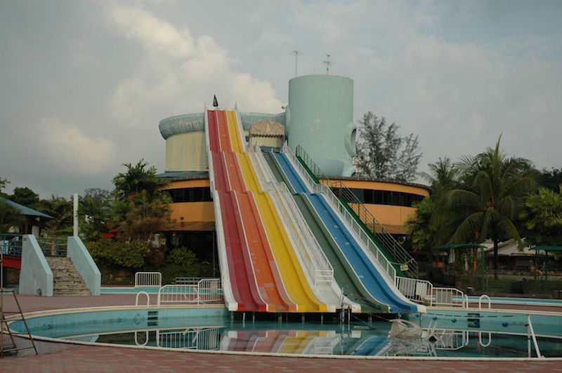 Big Splash and its unique seven-storey high water slides in their heyday. u00e2u20acu201d Handout via TODAY