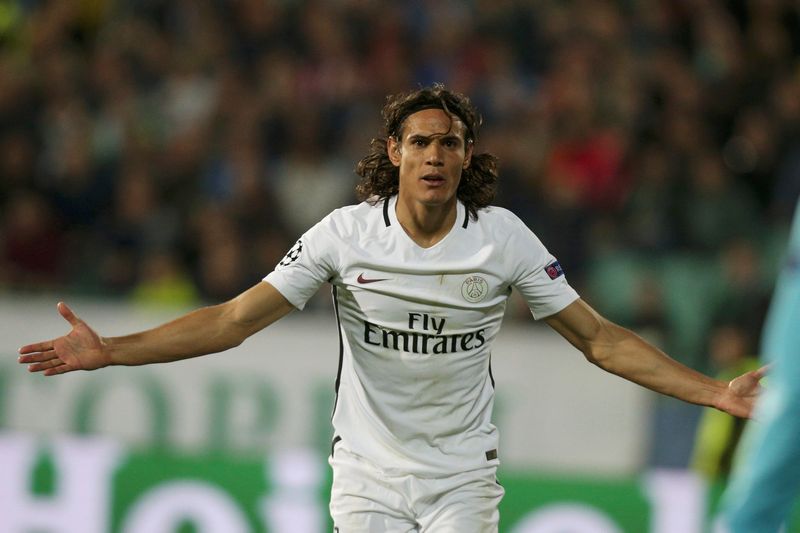 Paris Saint-Germain's Edinson Cavani reacts during the Champions League match against Ludogorets in Sofia, Bulgaria September 28, 2016. u00e2u20acu201d Reuters pic