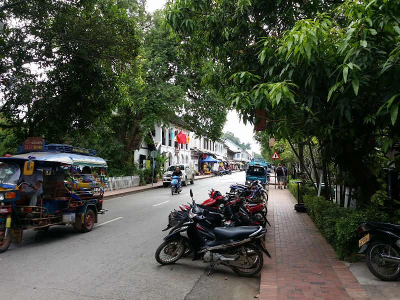Main street in Luang Prabang... it has all the charms of a small town.