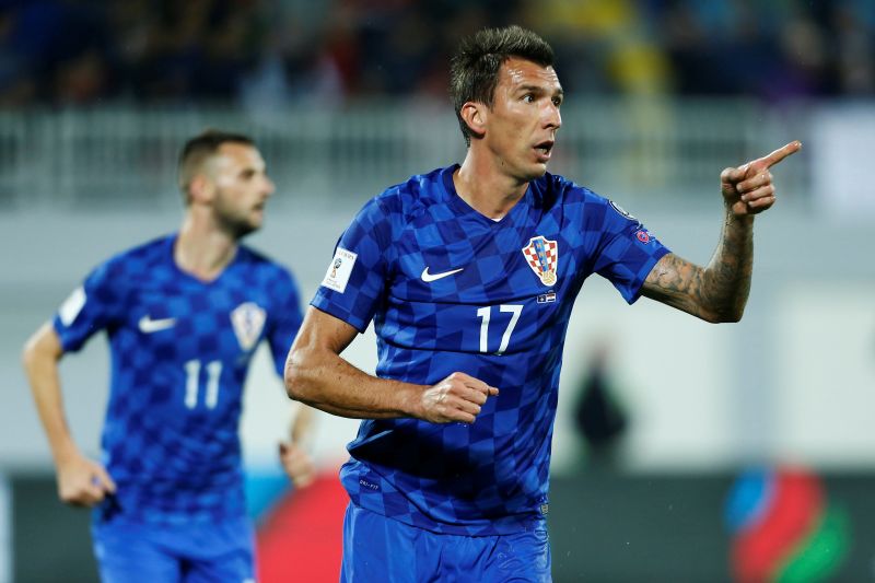 Croatia's Mario Mandjukic celebrates his second goal against Kosovo. u00e2u20acu2022 Reuters pic
