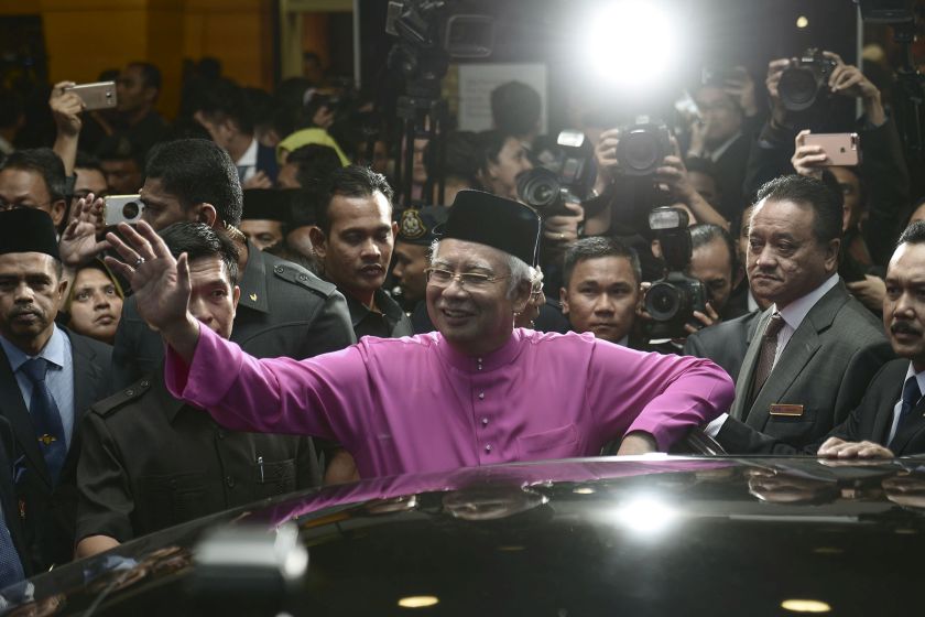 Prime Minister Datuk Seri Najib Razak is pictured leaving Parliament after the tabling of Budget 2017. u00e2u20acu201dPicture by Yusof Mat Isa 