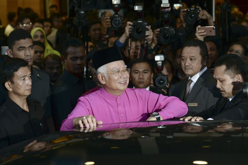 Prime Minister Datuk Seri Najib Razak is pictured leaving Parliament after the tabling of Budget 2017. u00e2u20acu201dPicture by Yusof Mat Isa 