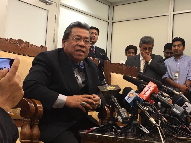 Dewan Rakyat Speaker Tan Sri Pandikar Amin Mulia holds a press conference at the Parliament, October 27, 2016. u00e2u20acu2022 Picture by Kamles Kumar