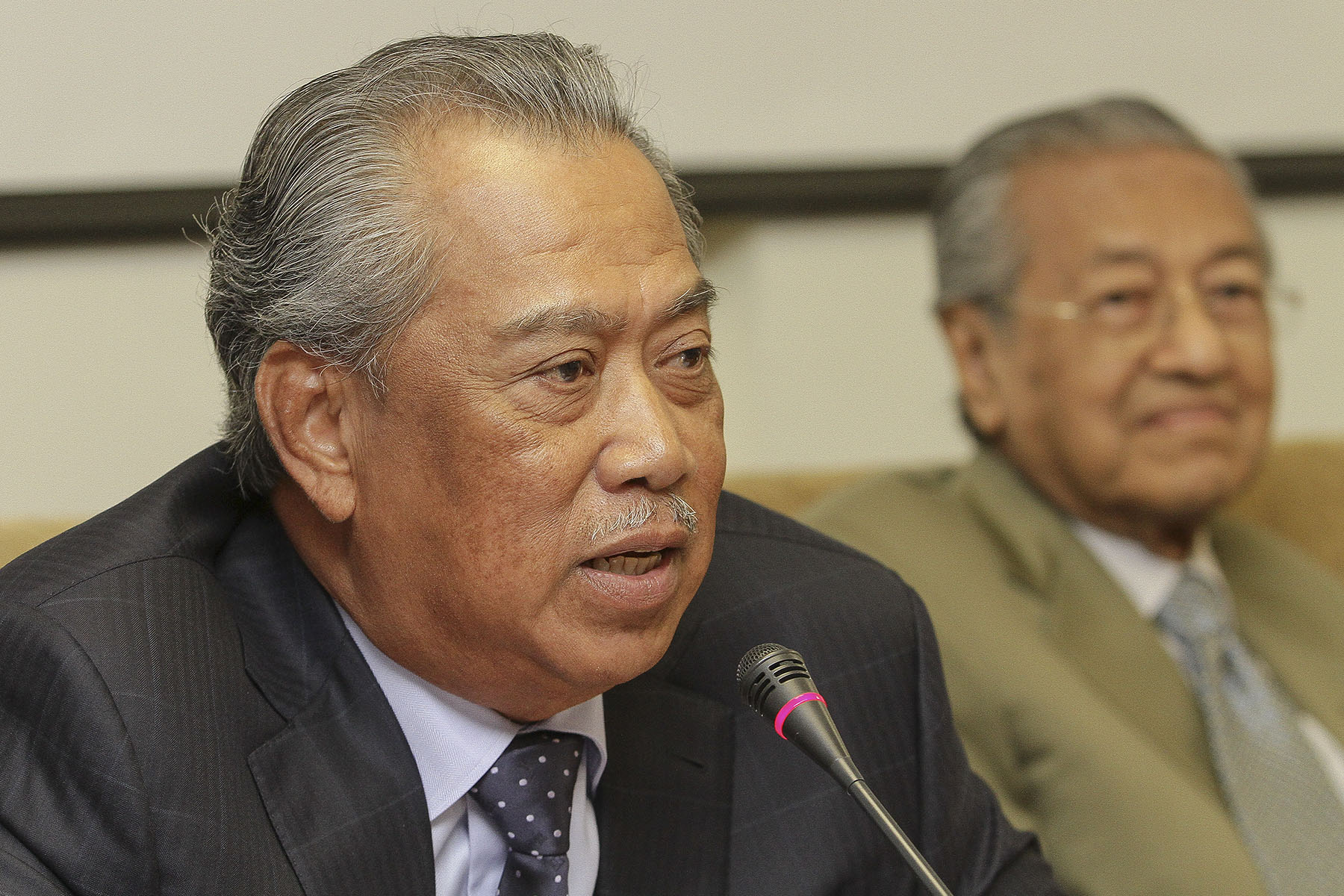 Tan Sri Muhyiddin Yassin speaks during a meeting in Parliament, Kuala Lumpur November 8, 2016. u00e2u20acu201dPicture by Yusof Mat Isa