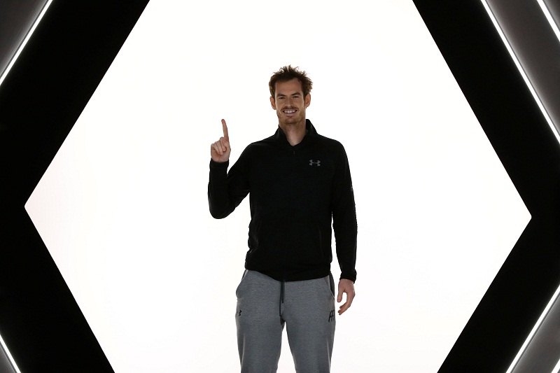 Andy Murray poses for pictures after winning the Masters tennis tournament men's singles final in Paris November 6, 2016. u00e2u20acu201d Reuters pic