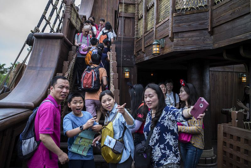 Visitors in the Treasure Cove attraction at Shanghai Disneyland in China, June 10, 2016. u00e2u20acu201d NYT pic 