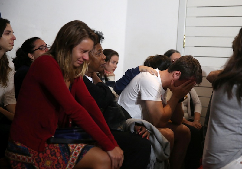 Relatives of Brazilian journalist Guilherme Marques, who died in a plane accident that crashed into Colombian jungle, mourn during a mass in Rio de Janeiro, Brazil, November 29, 2016. u00e2u20acu201d Reuters pic 
