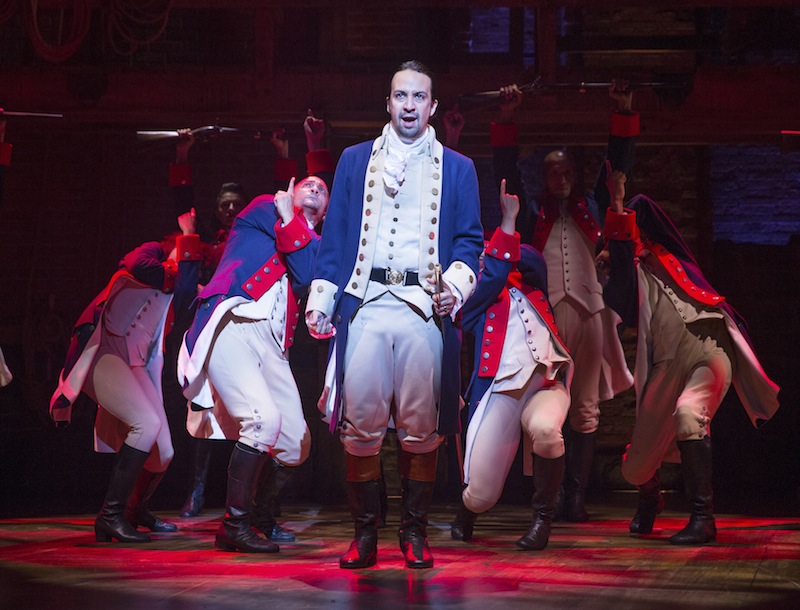 Lin-Manuel Miranda during a 'Hamilton' performance at the Richard Rodgers Theater in New York, July 11, 2015. u00e2u20acu201d NYT pic