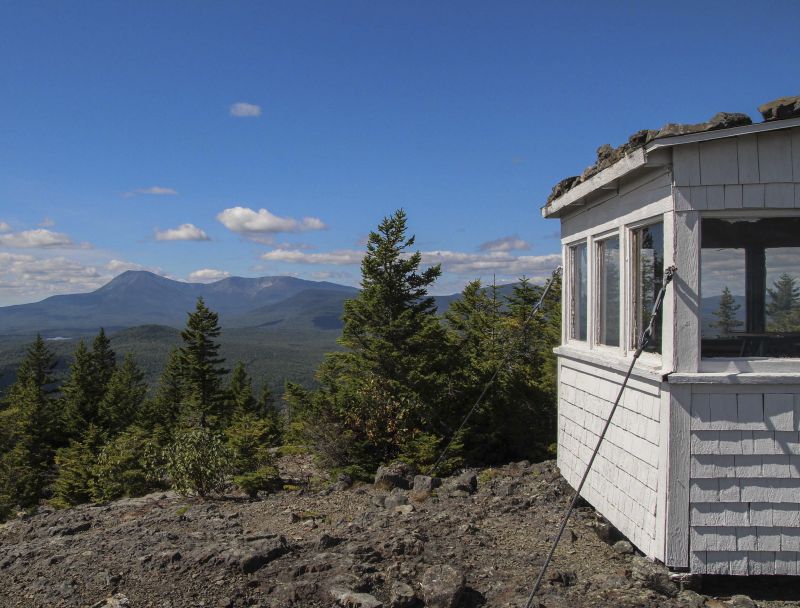 A fire hut on Deasey Mountain in the Katahdin Woods and Waters National Monument, Maine's, largest parcel of federal land. u00e2u20acu2022 Picture by Murray Carpenter/The New York Times
