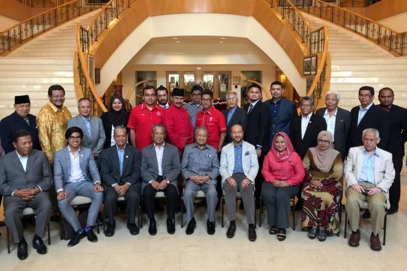 Members of Parti Pribumi Bersatu Malaysiau00e2u20acu2122s supreme leadership council pose for a picture at the Perdana Leadership Foundation in Putrajaya November 2, 2016. u00e2u20acu201d Picture by Zurairi AR