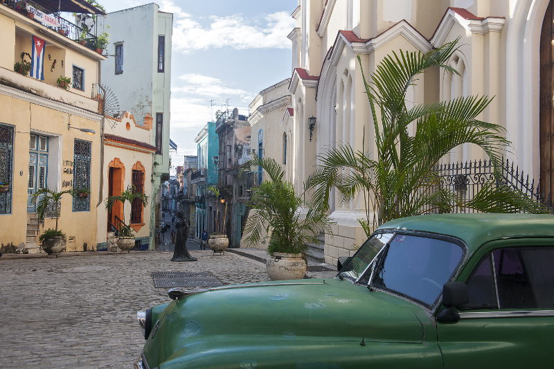 The courtyard of the church Iglesia del Santo Angel Custodio in Havana, Cuba, in December 2015. Travellers will soon be able to book accommodations to Cuba through TripAdvisor, one of the worldu00e2u20acu2122s largest travel websites. u00e2u20acu201d Robert Rausch/The New York T