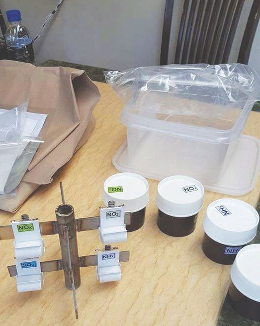 The air samples collected from the biodiversity centre at Gunung Brinchang to test for presence of chemicals in the air. u00e2u20acu201d File photo