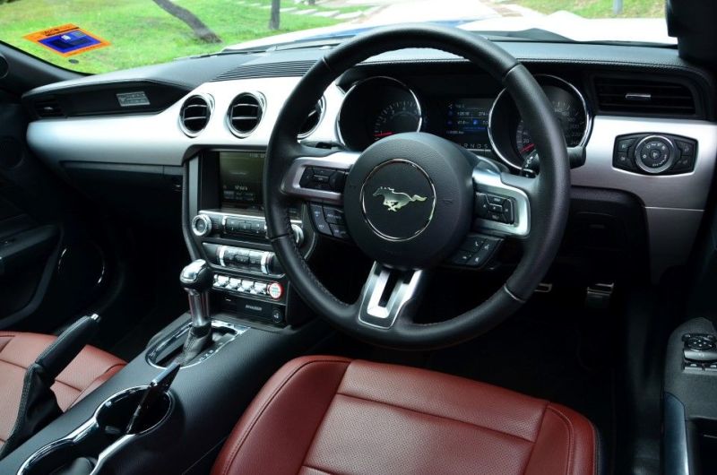 The driver’s cockpit, the galloping horse on the steering hub unmistakeable.