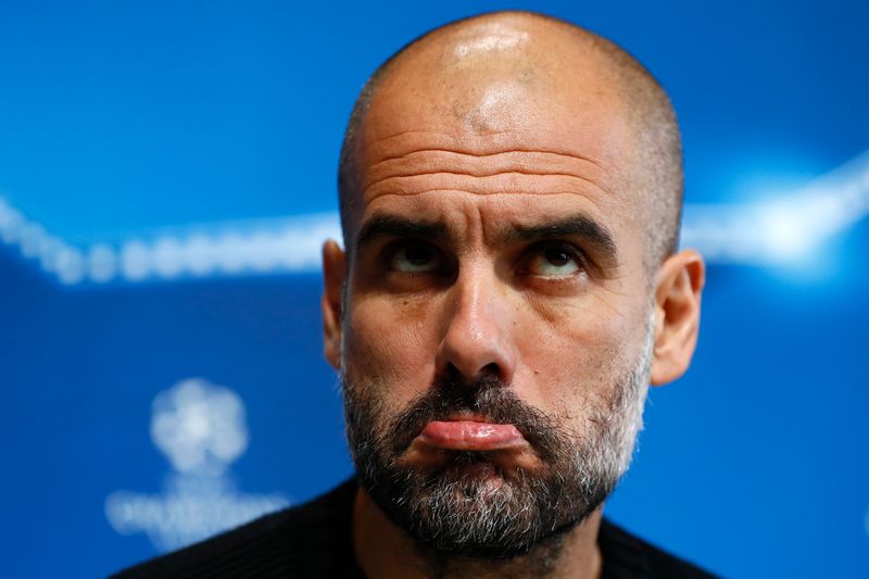 Manchester City manager Pep Guardiola during the press conference at the City Football Academy in Manchester October 31, 2016. u00e2u20acu201d Reuters pic