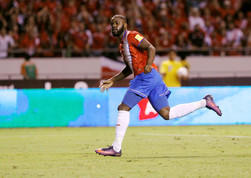 Joel Campbell of Costa Rica celebrates scoring against USA in a World Cup qualifier in San Jose November 15, 2016.  u00e2u20acu201d Reuters pic