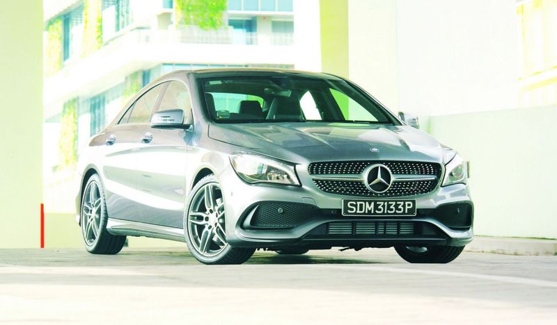 The Mercedes-Benz CLA 200 AMG Lineu00e2u20acu2122s sloping roofline and small windows give it a classic, sleek coupe look, albeit with the accompanying issues often associated with such cars: A lack of room and compromised driver visibility. u00e2u20acu201d TODAY pic