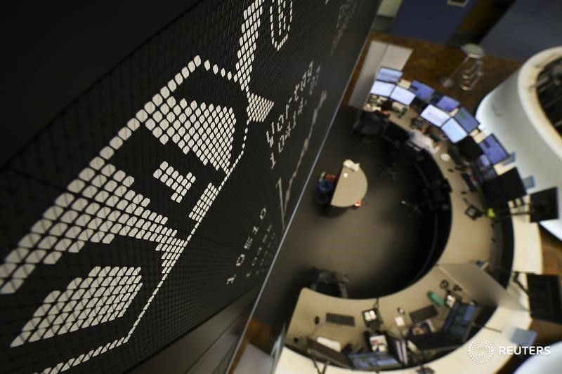 The German share price index (DAX) board seen at the trading room of Frankfurtu00e2u20acu2122s stock exchange (Boerse Frankfurt) during trading session in Frankfurt Germany, October 14, 2016. REUTERS/Kai Pfaffenbach