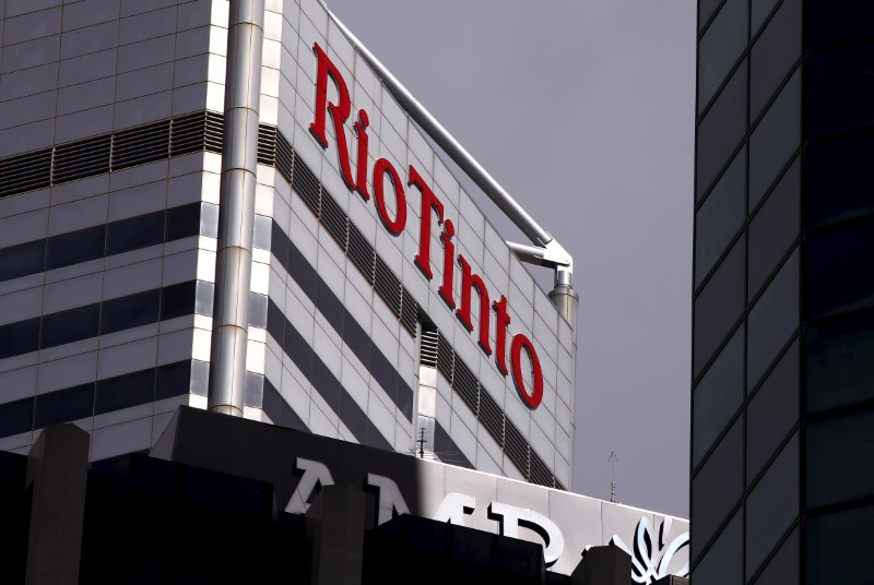 A sign adorns the building where mining company Rio Tinto has their office in Perth, Western Australia, November 19, 2015. u00e2u20acu201d Reuters pic