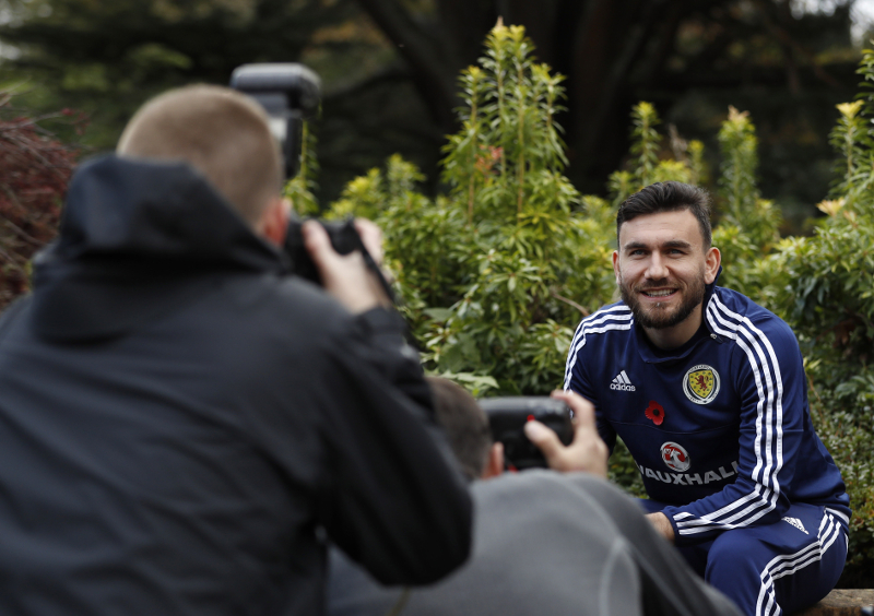 Scotland's Robert Snodgrass poses for photographers at the Mar Hall Hotel, Bishopton, Scotland November 7, 2016. u00e2u20acu201d Reuters pic