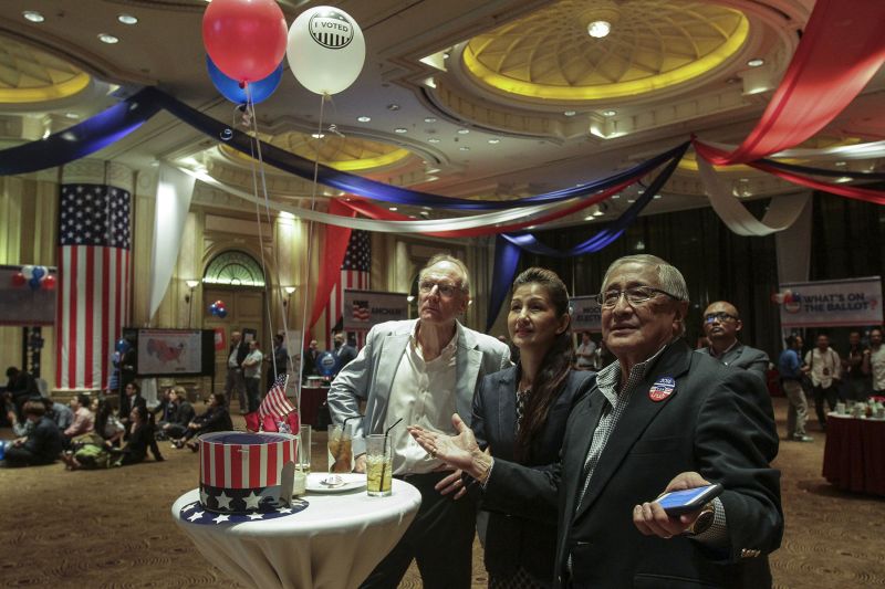 People wait anxiously for results of the US presidential election at the US embassy in Kuala Lumpur November 9, 2016. u00e2u20acu2022 Picture by Yusof Mat Isa