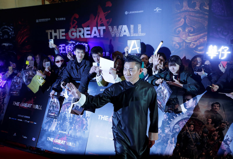 Andy Lau attends a red carpet event promoting Chinese director Zhang Yimouu00e2u20acu2122s latest film u00e2u20acu02dcGreat Wallu00e2u20acu2122 in Beijing December 6, 2016. u00e2u20acu201d Reuters pic