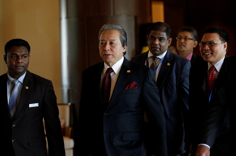 Foreign Minister Datuk Seri Anifah Aman arrives to attend ASEAN Foreign Minister Meeting for Rohingya issue in Sedona hotel at Yangon December 19, 2016. u00c2u00acu00e2u20acu201d Reuters pic